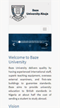 Mobile Screenshot of bazeuniversity.edu.ng